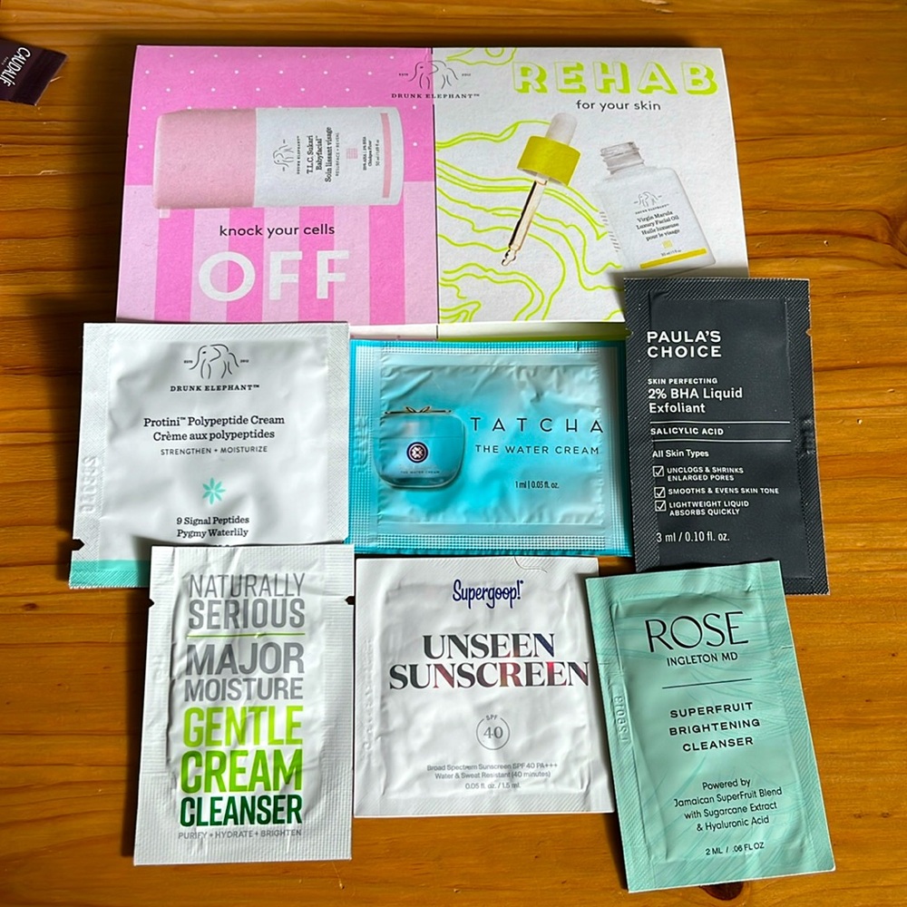 FREE W/Purchase Skincare Samples NWT